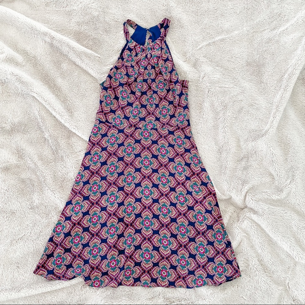 Express Fit and Flare Halter Dress